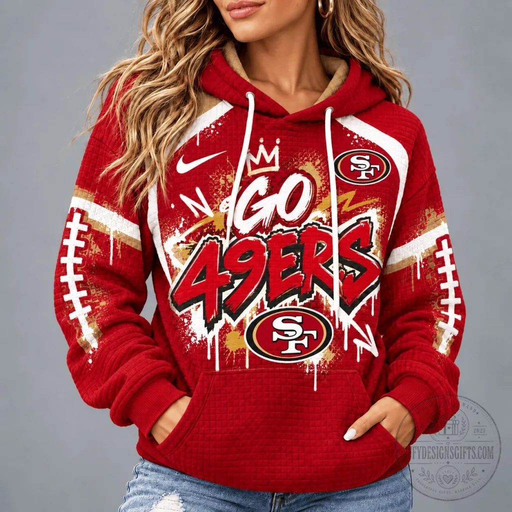 San Francisco 49ers Football Team Graffiti Style Game Day Unisex Hoodie San Francisco 49ers Football Team Graffiti Style Game Day Unisex Hoodie