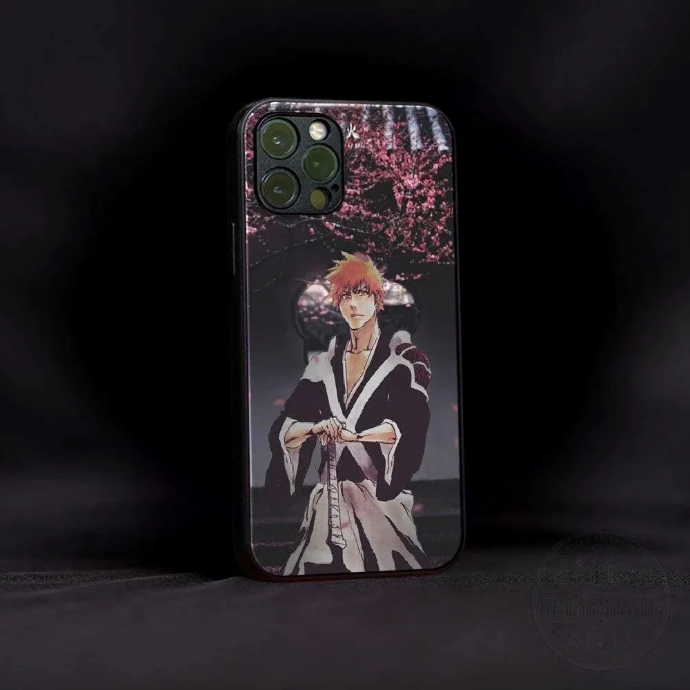 Anime Character Art Phone Case featuring Bleach's Ichigo Kurosaki 2 Anime Character Art Phone Case featuring Bleach's Ichigo Kurosaki