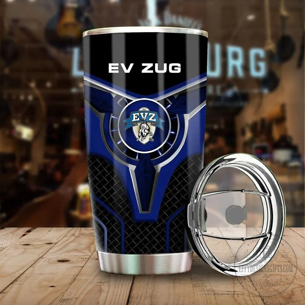 EV Zug Ice Hockey Team Logo Stainless Steel Insulated Tumbler