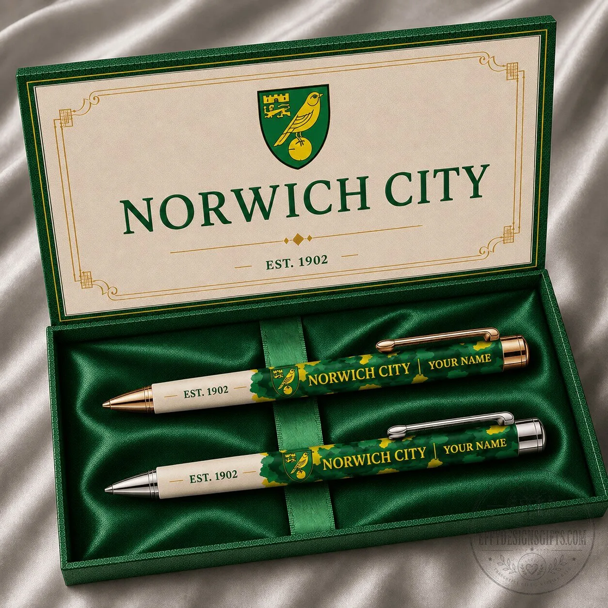 Norwich City Football Club Personalized Ballpoint Pen Set