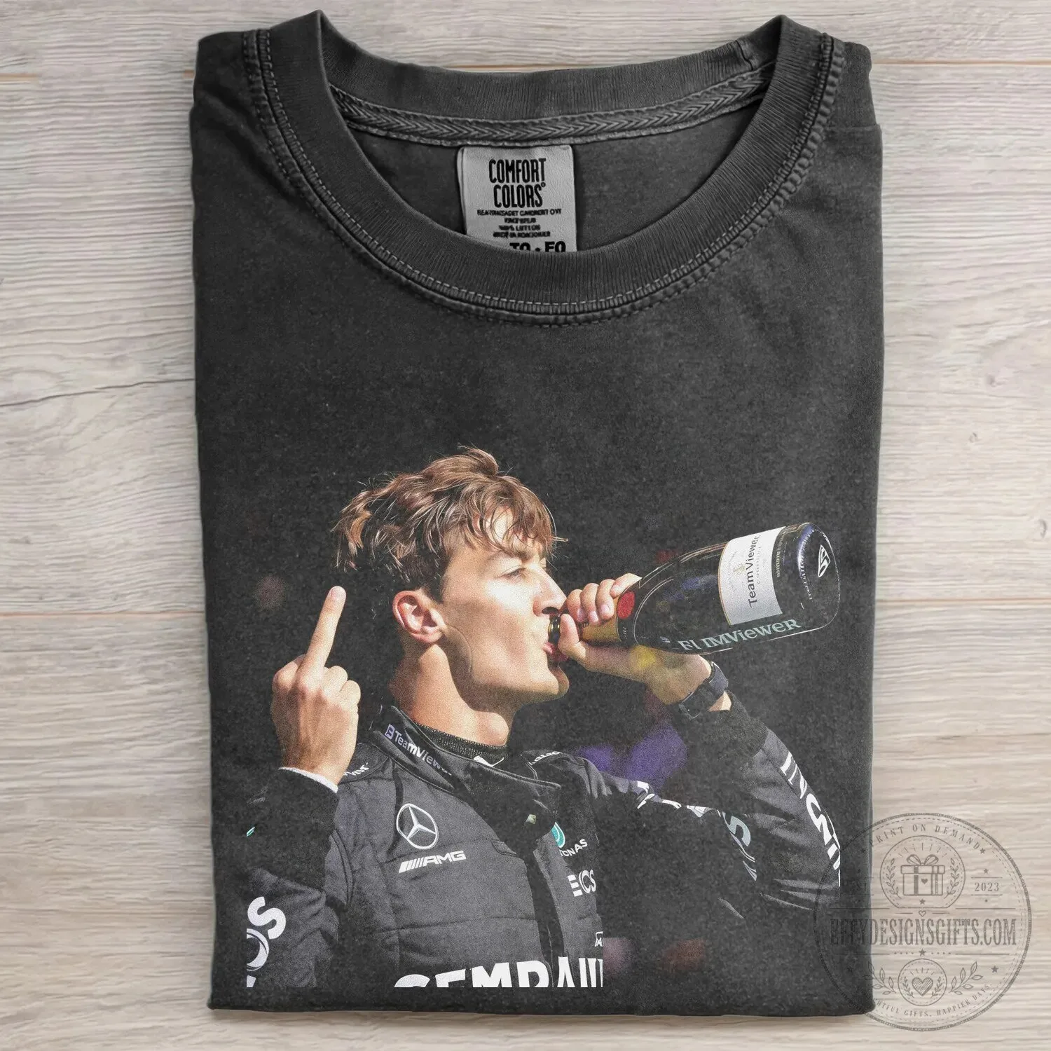 George Russell F1 Champion Celebration Funny Meme T-Shirt