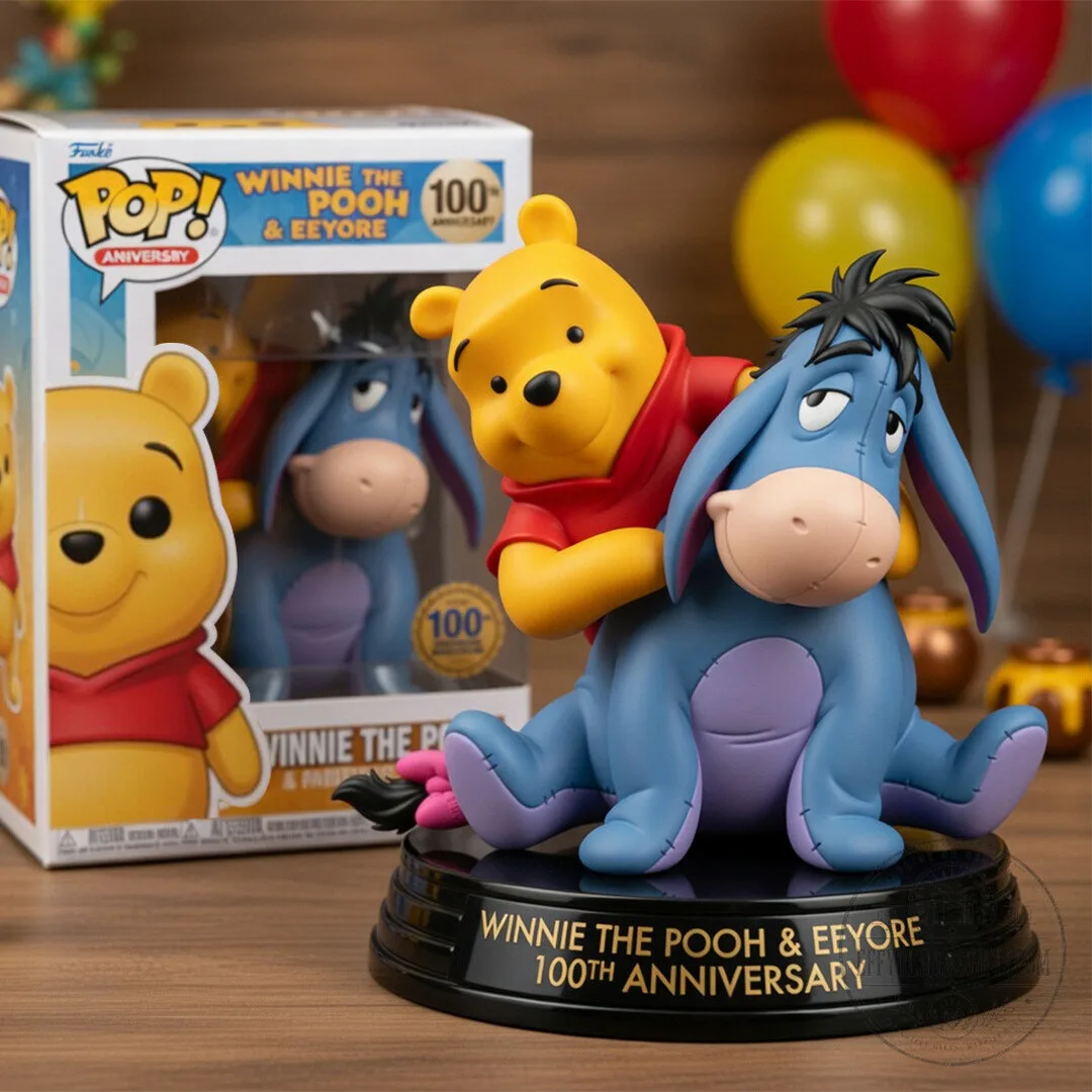 Winnie the Pooh and Eeyore 100th Anniversary Collectible Figurine