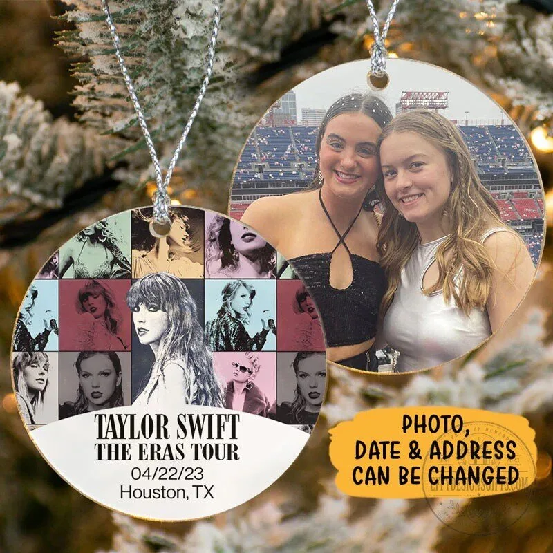 Taylor Swift The Eras Tour Personalized Christmas Tree Ornament