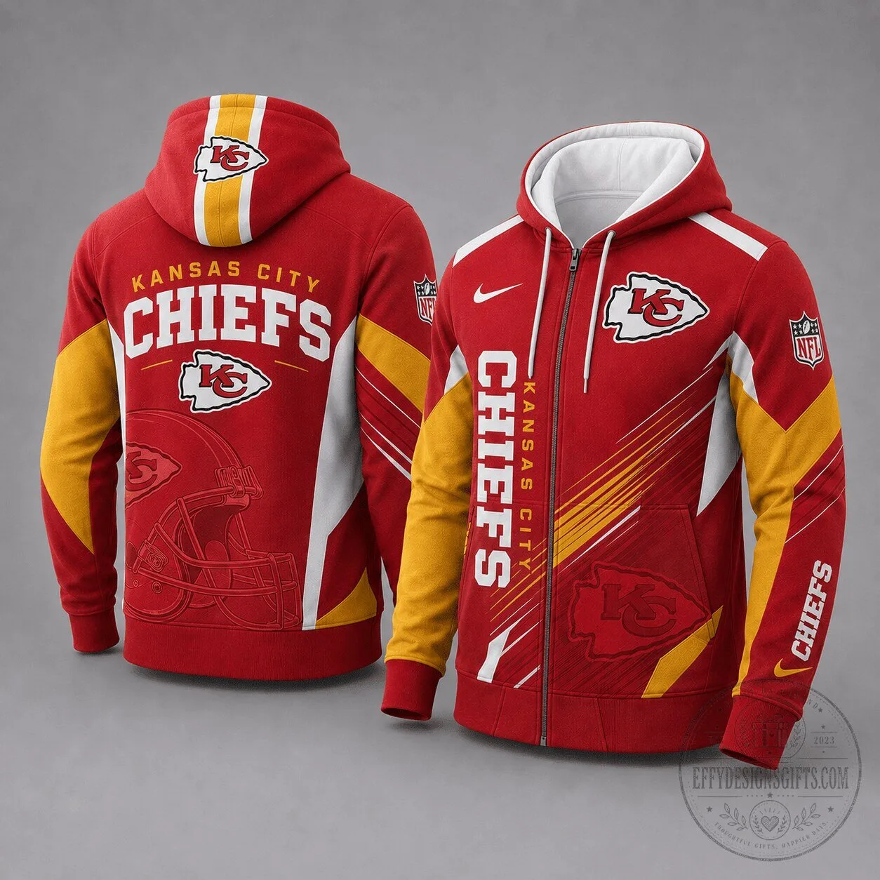 Full-Zip Hoodie for Kansas City Chiefs NFL Fans