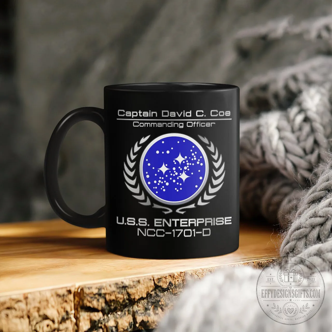 Star Trek The Next Generation U.S.S. Enterprise NCC-1701-D Personalized Mug 4 Star Trek The Next Generation U.S.S. Enterprise NCC-1701-D Personalized Mug