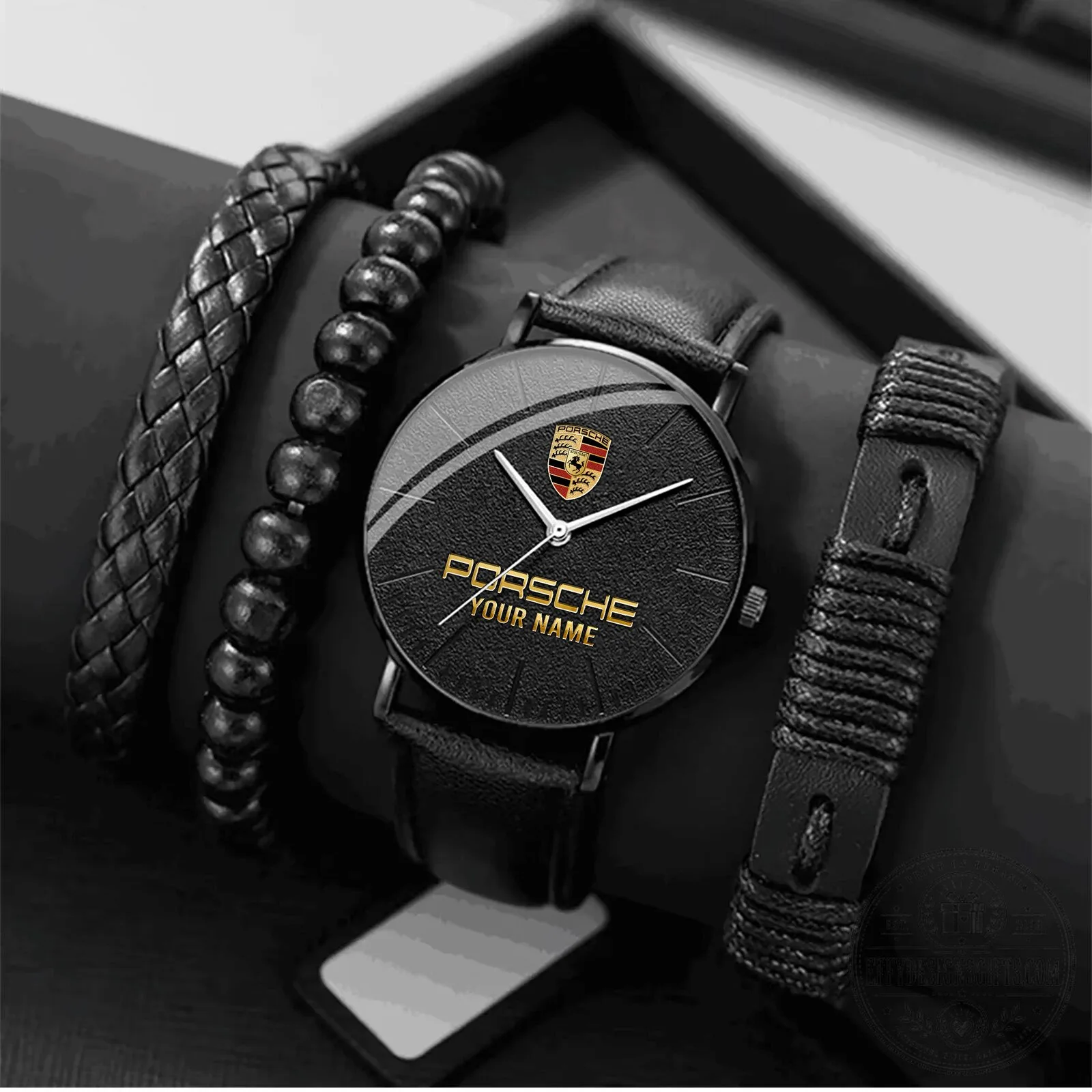 Porsche Custom Name Casual Business Men Leather Quartz Watch 12 Porsche Custom Name Casual Business Men Leather Quartz Watch