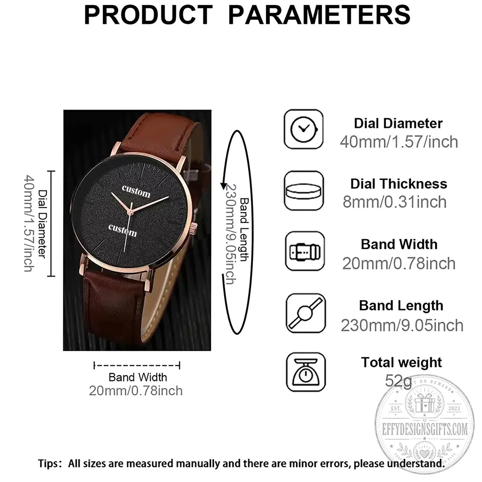 Porsche Custom Name Casual Business Men Leather Quartz Watch 15 Porsche Custom Name Casual Business Men Leather Quartz Watch