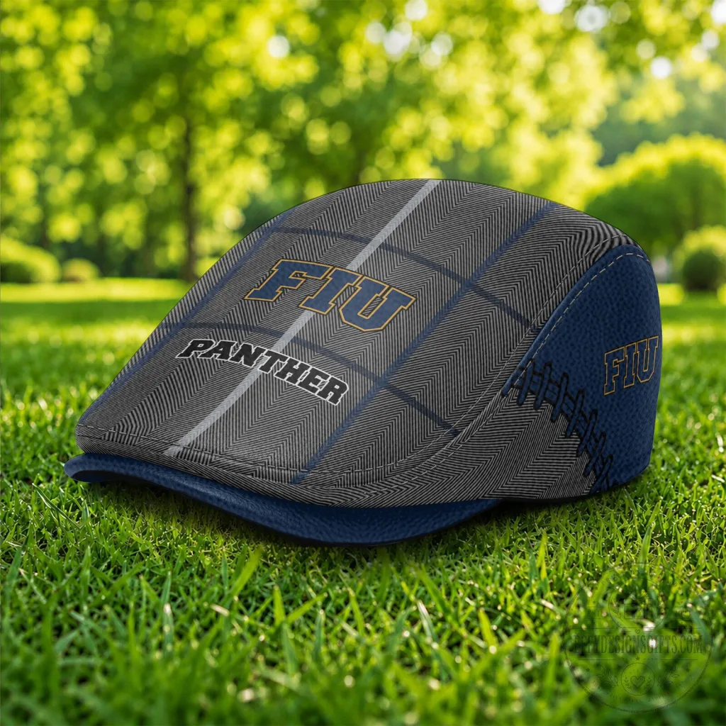 NCAA Flat Cap Hat for Florida International University Golden Panthers NCAA Flat Cap Hat for Florida International University Golden Panthers
