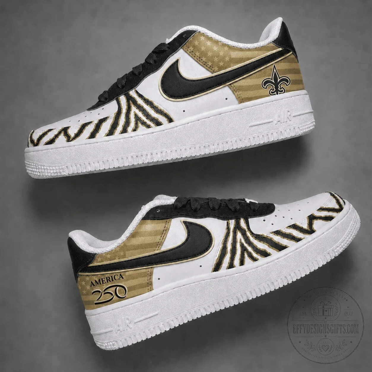 New Orleans Saints America 250th Anniversary Limited Edition Shoes
