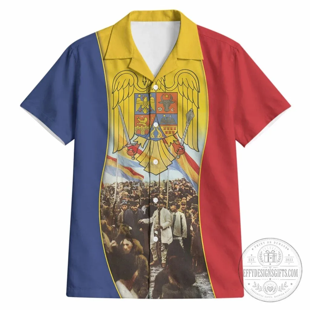 Romania Great Union Day Alba Iulia National Assembly Hawaiian Shirt