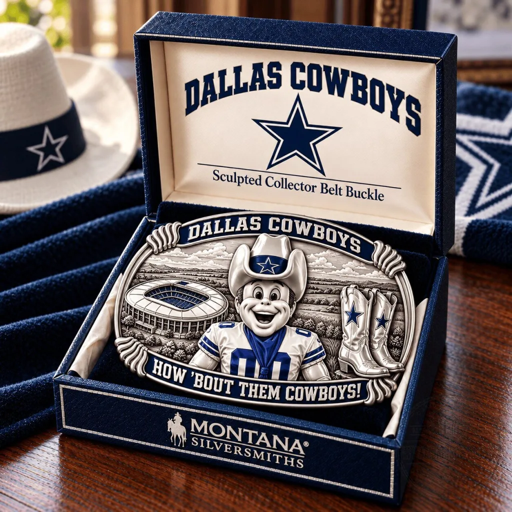Dallas Cowboys How Bout Them Cowboys Sculpted Collector Belt Buckle Dallas Cowboys How Bout Them Cowboys Sculpted Collector Belt Buckle
