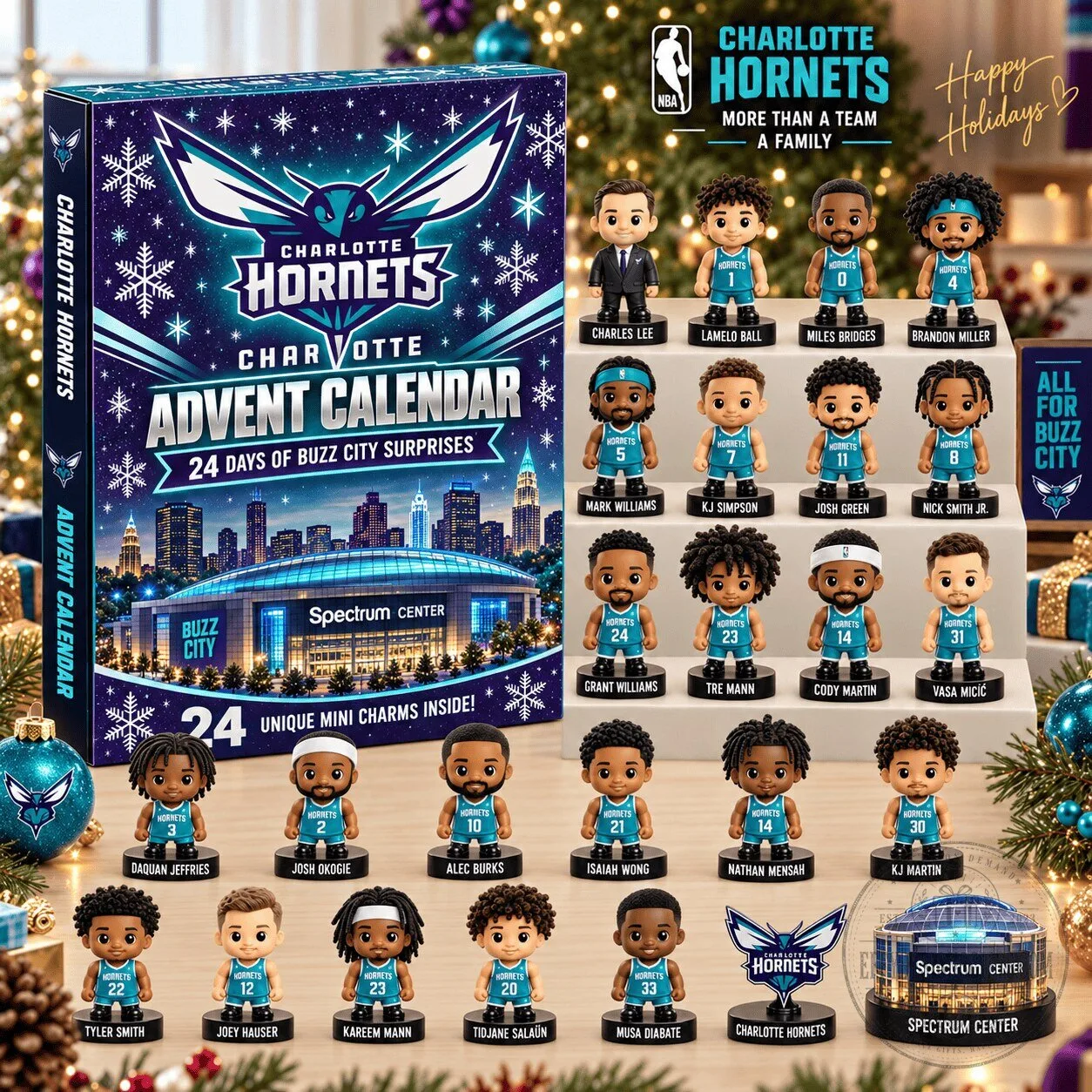 Charlotte Hornets NBA Basketball 24 Day Advent Calendar Blind Box