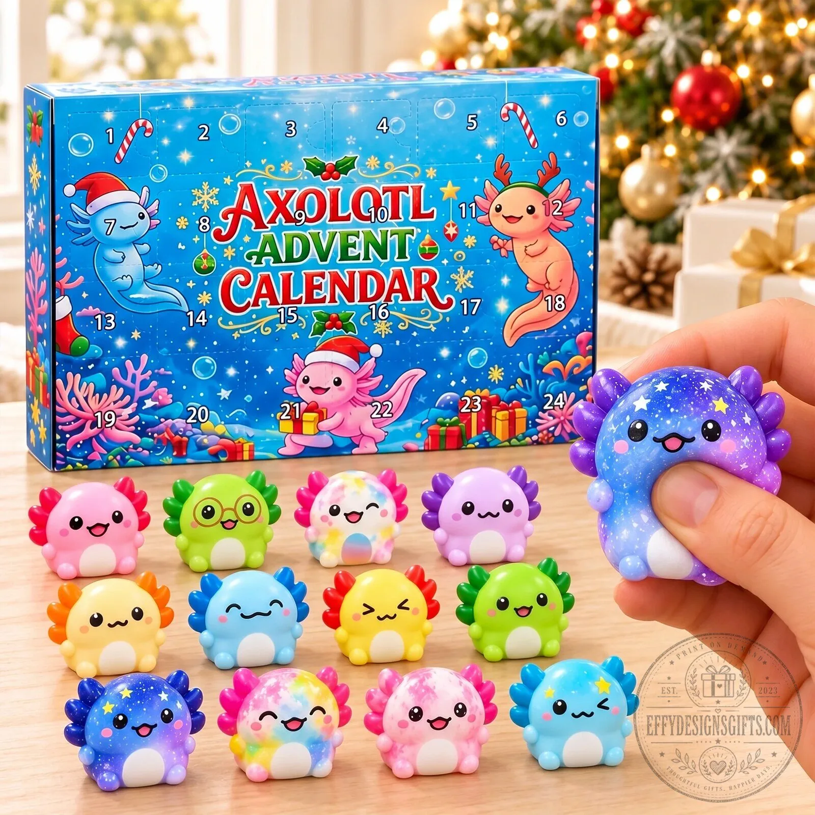 Axolotl Advent Calendar Christmas Countdown with 24 Surprise Toys 7 Axolotl Advent Calendar Christmas Countdown with 24 Surprise Toys